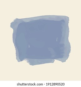 Pincel de pintura abstracto sobre fondo blanco. Papel acuarela de textura. Ilustración vectorial.