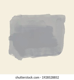 Pincel de pintura abstracto sobre fondo blanco. Papel acuarela de textura. Ilustración vectorial.