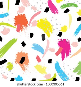 Abstract  paint brush and strokes, scribble pattern background. colorful  nice brush strokes and hand drawn background. modern beautiful grunge and stripes pattern background