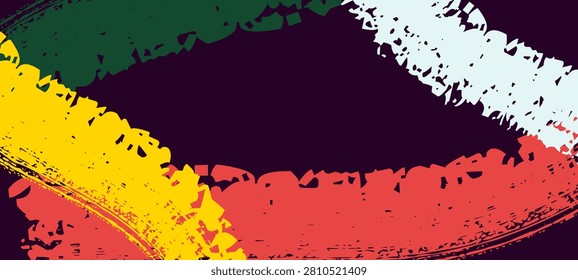 Abstract paint brush strokes set, creative elements, artistic collection. Contemporary graphic design, decorative style artistic backdrop. Modern vibrant banner, dynamic, expressive, energetic brushwork. Textured background for creative projects, bold and free flowing. Hand-drawn artistic appeal.