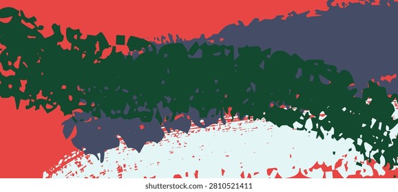 Abstract paint brush strokes set, creative elements, artistic collection. Contemporary graphic design, decorative style artistic backdrop. Modern vibrant banner, dynamic, expressive, energetic brushwork. Textured background for creative projects, bold and free flowing. Hand-drawn artistic appeal.