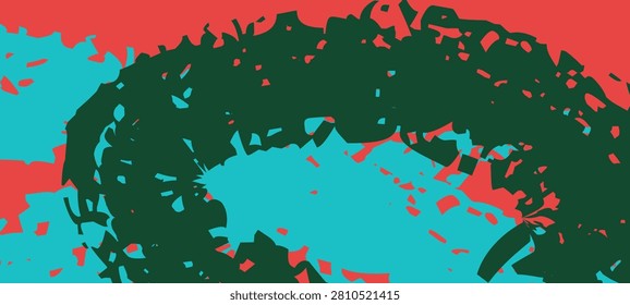 Abstract paint brush strokes set, creative elements, artistic collection. Contemporary graphic design, decorative style artistic backdrop. Modern vibrant banner, dynamic, expressive, energetic brushwork. Textured background for creative projects, bold and free flowing. Hand-drawn artistic appeal.