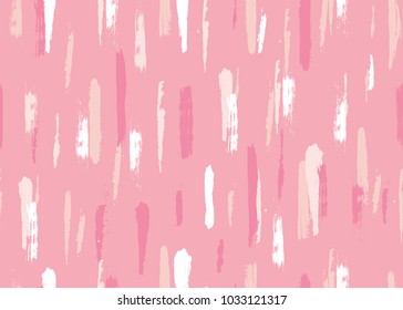 Abstract Paint Brush, Paint Brush Wallpaper, Paint Brush Pattern, Trendy Wallpaper, Pink Watercolor Background, Baby Shower Background, Stroke Vector Seamless Pattern Background
