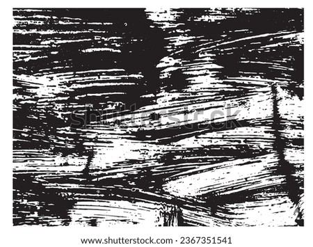 Abstract Paint Bush Strokes Grudge Texture. Background rust and painted concept vector