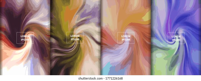 Abstract paint design. Wave gradient liquid shapes. Colorful flow background for your design, banner, flyer, poster, wallpaper