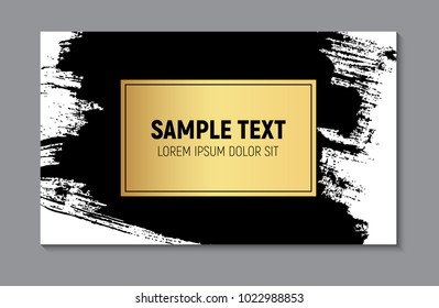 Abstract Paint Glittering Textured Business Card Template  Background. Vector Illustration EPS10