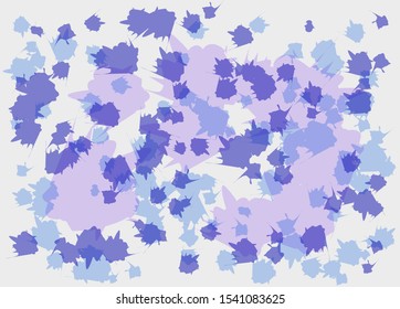 Abstract paint ink splashes background design, purple color tone