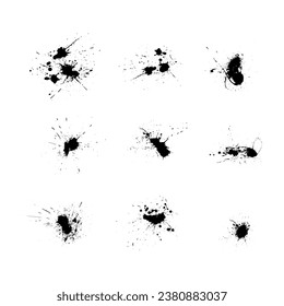 Abstraktes Farbtafelelement Paint splantat einzelne Vektorgrafik