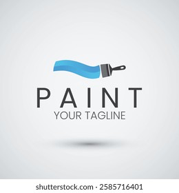 Abstract Paint Logo Design Icon Template