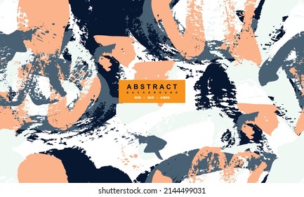 Abstract Paint Pattern background.  Fluid shapes composition. Abstract decoration, golden pattern, halftone gradients, 3d Vector illustration.