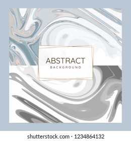 Abstract paint pour background vector set