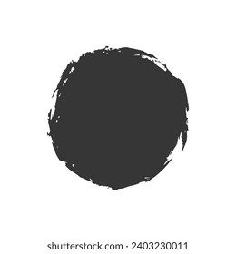 vector de diseño circular de pincel redondo de pintura abstracta 