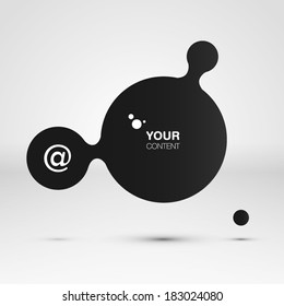 Abstract paint splash design bubble with your text Eps 10 vector illustration