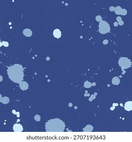 Salpicadura de pintura Abstractas sobre fondo azul	
