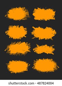 Abstract paint splashes set for design use. Splashes template set of grunge vector. Illustration background.