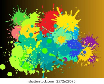 Abstract Paint Splatter art Background