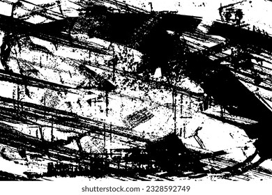 Un marco de bandeja de pintura abstracto en blanco y negro