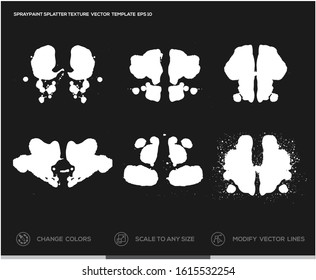 Abstract paint splatter skull silhouettes 