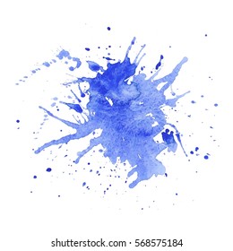 Abstract Paint Spots On White Background Stock Vector (Royalty Free ...