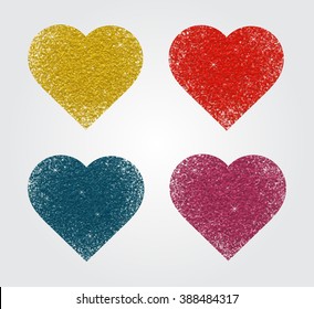 Abstract paint spray heart.Vector paint spray effect.