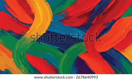 Abstract Paint Strokes Texture Background Vector