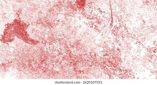 Abstract paint texture featuring splattered red and white colors with a rough surface design

