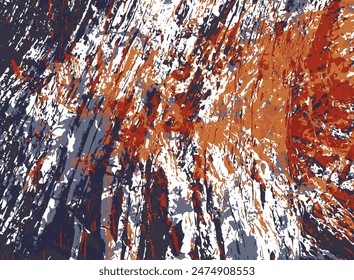 Abstract paint vector background. Rustic surface colored vintage wallpaper. Ink art pattern. Dirty paint splatter effect. Material design. Sketch grainy canvas. Empty banner template.