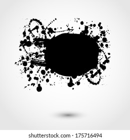 Abstract paint vector banner