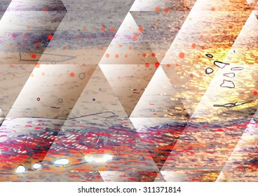 Abstract painted background. Paint texture for design uses. A background for text, covers, websites and wrapping paper. Grungy graphic texture.