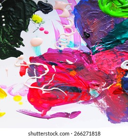 Abstract painted background, vector. 