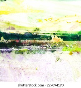 Abstract painted hand drawn grunge background.