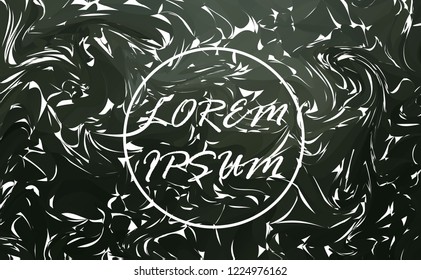 Abstract painted marble illustration. Watercolor spot background. Brush splash vector art. Vector with paper marbling textures. Black and white colors.