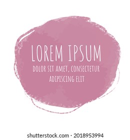 abstract painted textured brush strokes banners, templates in yellow pink colors. Vector.