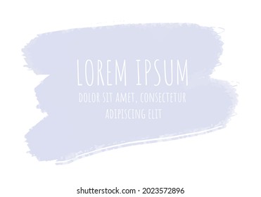 abstract painted textured brush strokes banners, templates in purple pastel colors. Vector.