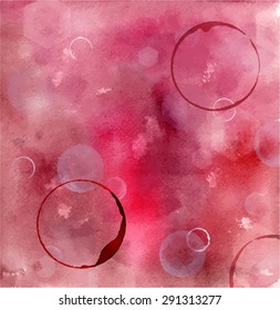 Abstract painterly wine coloured texture, scalable vector drawing