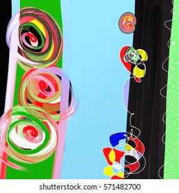 abstract painting background, digital art vector illustration