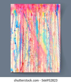 Abstract painting background with multicolor spots. Vector illustration 