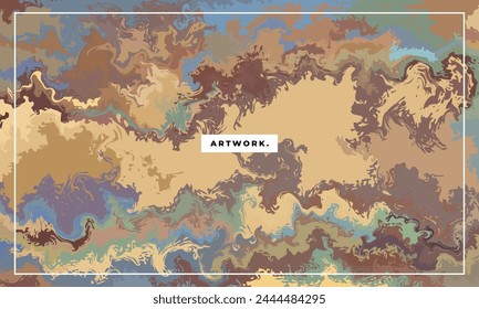 Abstract painting background template copy space. Modern contemporary art design.