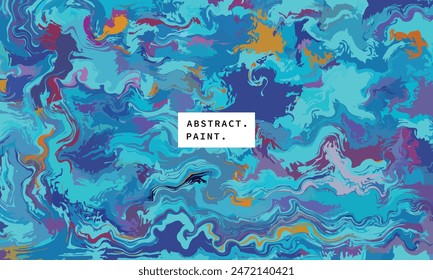 Abstract painting background template copy space. Creative fluid hand drawn backdrop. For advertising, branding, promotion, or presentation.
