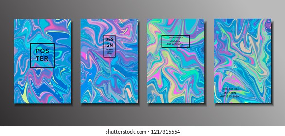 Abstract painting, background for wallpapers, posters, cards, invitations, websites. Modern painting handmade background. Marble effect painting Vector illustration