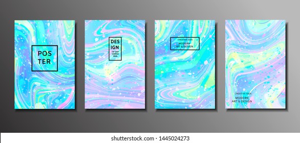 Abstract painting, background for wallpapers, posters, cards, invitations, websites. Modern painting handmade background. Marble effect painting Vector illustration