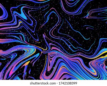 Abstract painting, background for wallpapers, posters, invitations, websites,  save the date, invitation, birthday card design. Modern painting handmade background. Marble effect painting. Vector illu