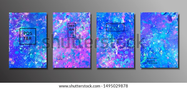 Abstract Painting Background Wallpapers Posters Cards Stock Vector