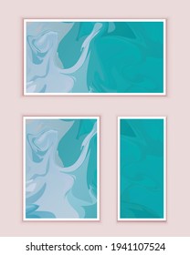 Abstract painting, can be used as a trendy background for wallpapers, posters, cards, invitations, websites. Modern artwork. Marble effect painting