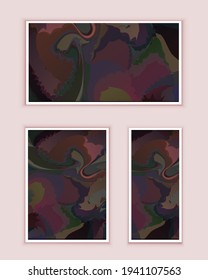 Abstract painting, can be used as a trendy background for wallpapers, posters, cards, invitations, websites. Modern artwork. Marble effect painting