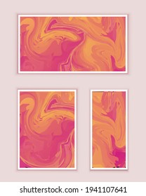 Abstract painting, can be used as a trendy background for wallpapers, posters, cards, invitations, websites. Modern artwork. Marble effect painting