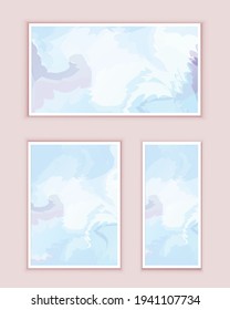 Abstract painting, can be used as a trendy background for wallpapers, posters, cards, invitations, websites. Modern artwork. Marble effect painting