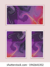 Abstract painting can be used as a trendy background for wallpapers, posters, flyer, cards, brochure, cover, banner. Modern artwork. Marble effect painting