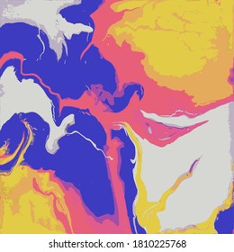 
Abstract painting created manually by combining more than three colors. This painting can be made for design background or design textiles.
