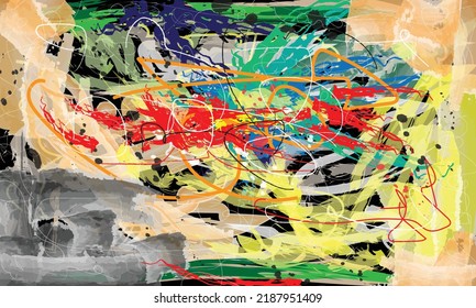 Abstract painting  creative art for background, wall decoration, wallpaper